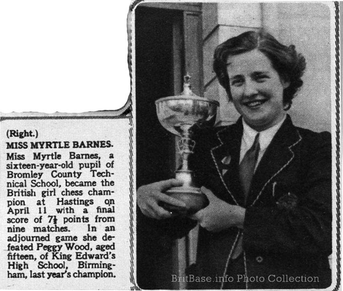 1953 Myrtle Barnes, Girls U18 Champion